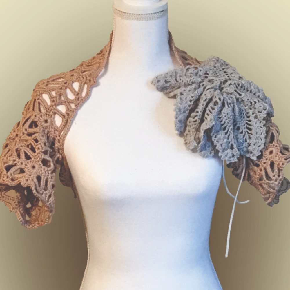 Handmade Crochet Antique Lace Shrug